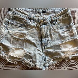 American Eagle Outfitters Light Blue Denim Shorts